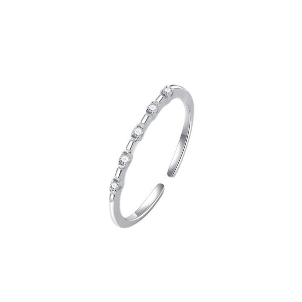 Delicate Diamond-Accented Slim Ring