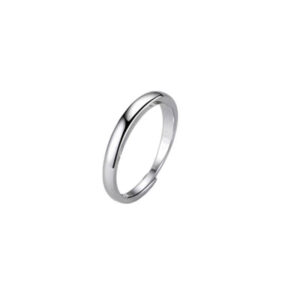 Minimalist 925 Sterling Silver Open Band Ring
