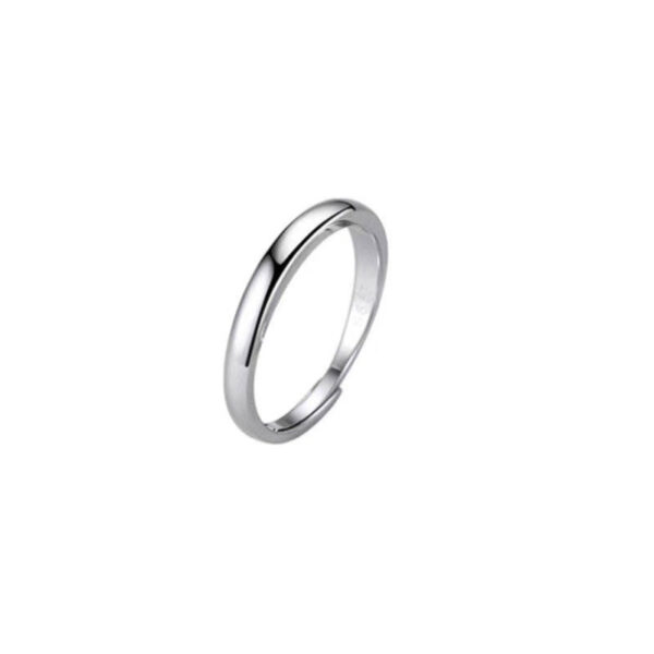 Minimalist 925 Sterling Silver Open Band Ring