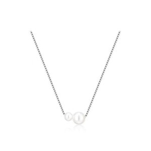 Trending Silver-Plated Pearl Necklace
