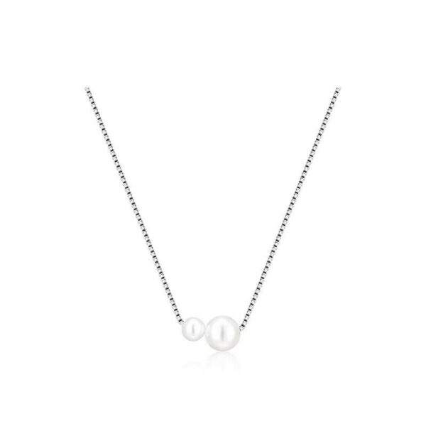 Trending Silver-Plated Pearl Necklace